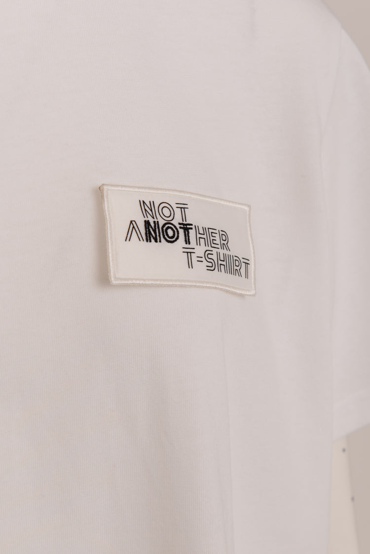 White Signature T Shirt with Branding