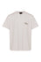 Unisex White Sustainable Recycled cotton Signature T-Shirt Front View Crystal patches